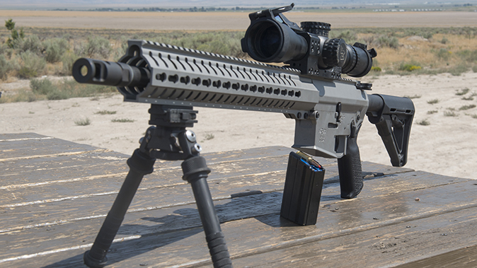 CMMG MkW-15 XFT2 rifle left angle