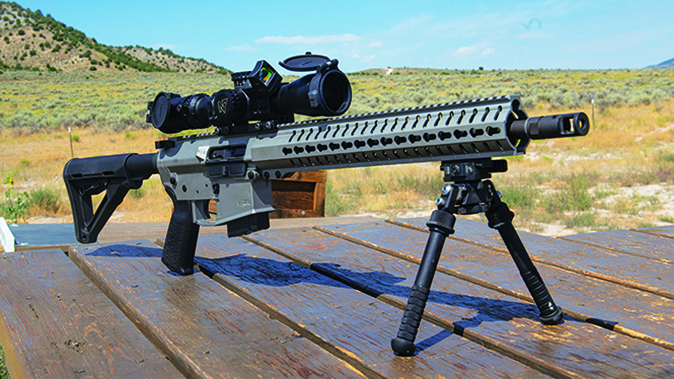 CMMG MkW-15 XFT2 rifle right angle