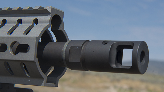 CMMG MkW-15 XFT2 rifle brake right profile