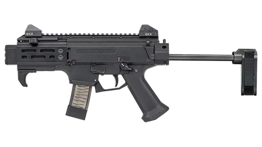 CZ Scorpion EVO 3 S2 Pistol Micro with sb tactical brace