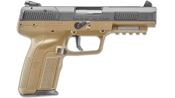 FN FDE BLK fn five-seven pistol right profile