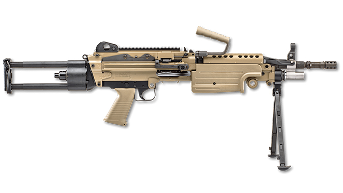 FN FDE BLK fn m249s para rifle right profile