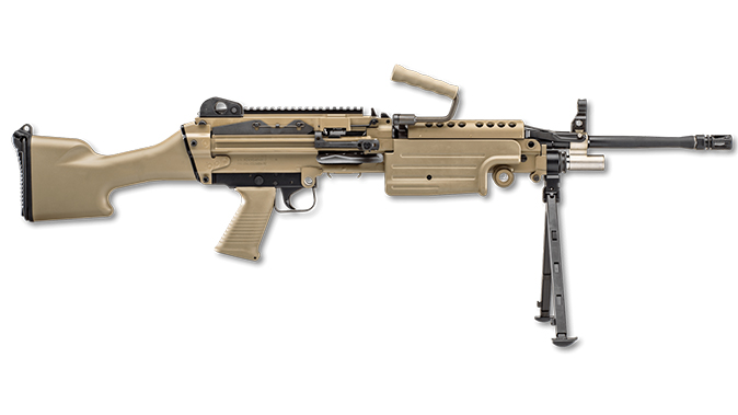 FN FDE BLK fn m249s standard rifle right profile