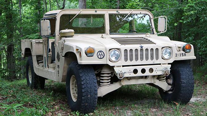 surplus humvee front view