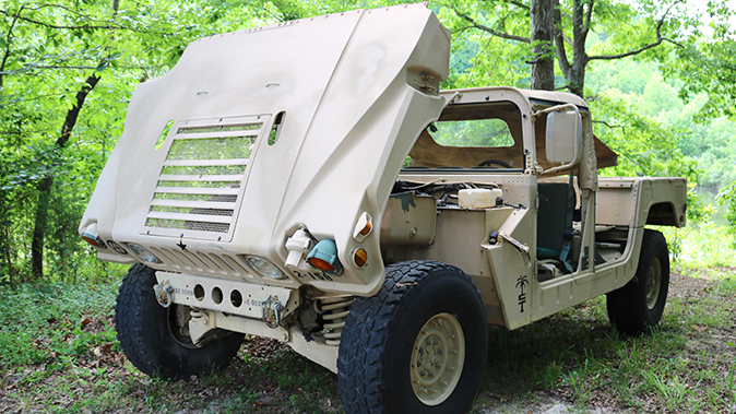 surplus humvee hood