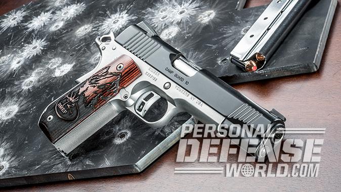Kimber Camp Guard 10 pistol right angle