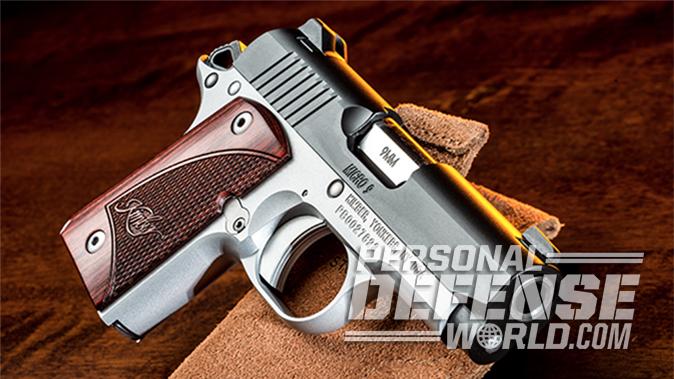 Kimber Micro 9 pistol right angle
