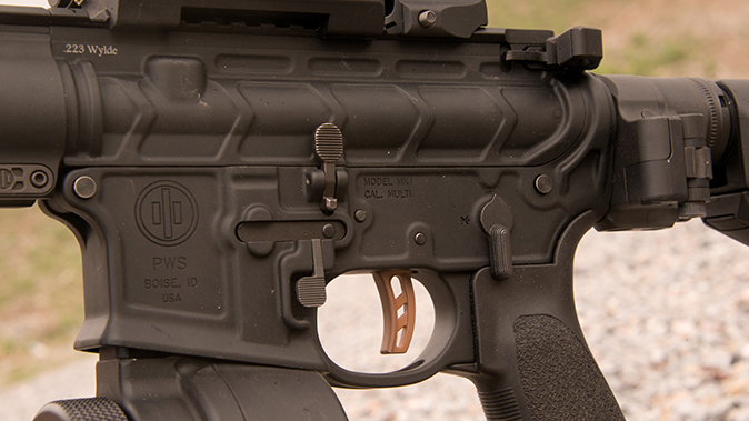 PWS MK107 Mod 2 rifle left side controls