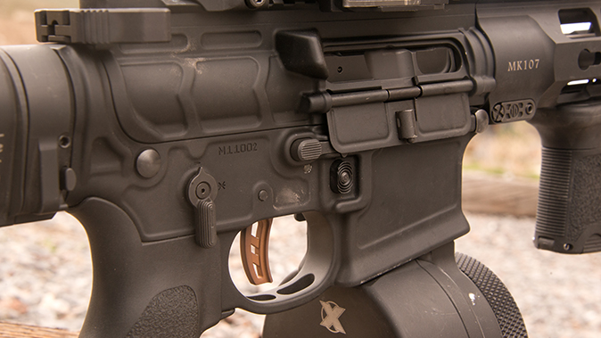 PWS MK107 Mod 2 rifle right side controls