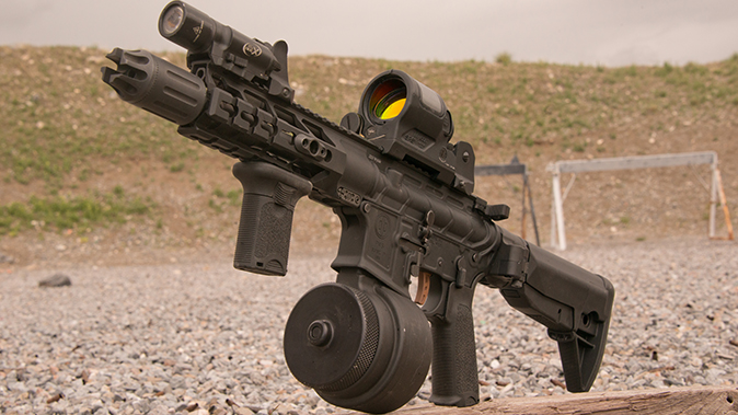 PWS MK107 Mod 2 rifle surefire light