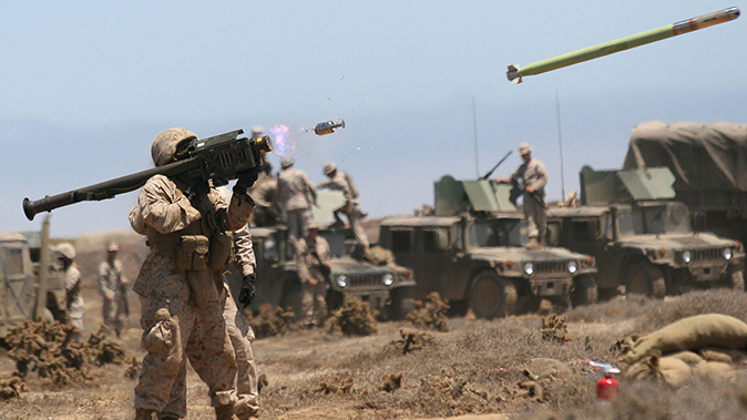 FIM-92 Stinger missile marine fire