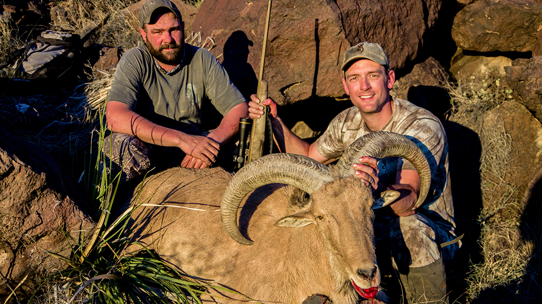Hunting Aoudad Sheep Browning X-Bolt Hell's Canyon Speed Rifle lead