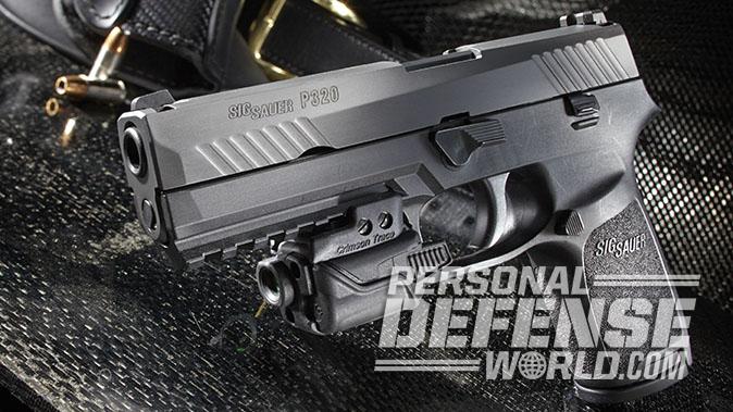 sig p320 pistol left angle
