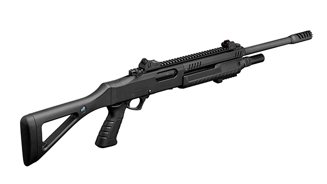 fabarm STF 12 Shotgun black rear angle