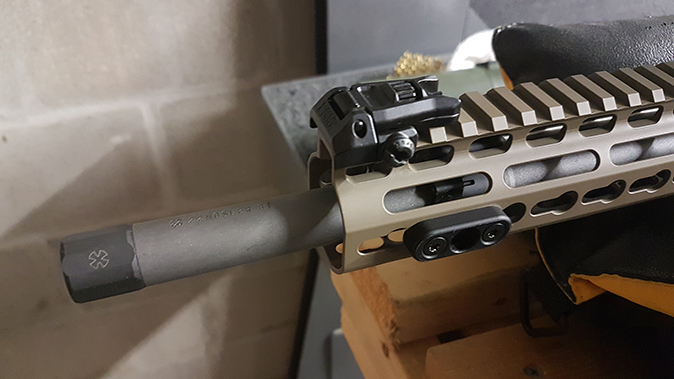 Nosler Varmageddon rifle barrel and rail