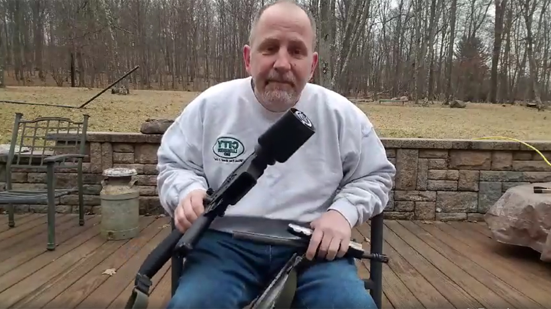 Man Saws AR-15 in half Lakeland shooting protest Scott Pappalardo