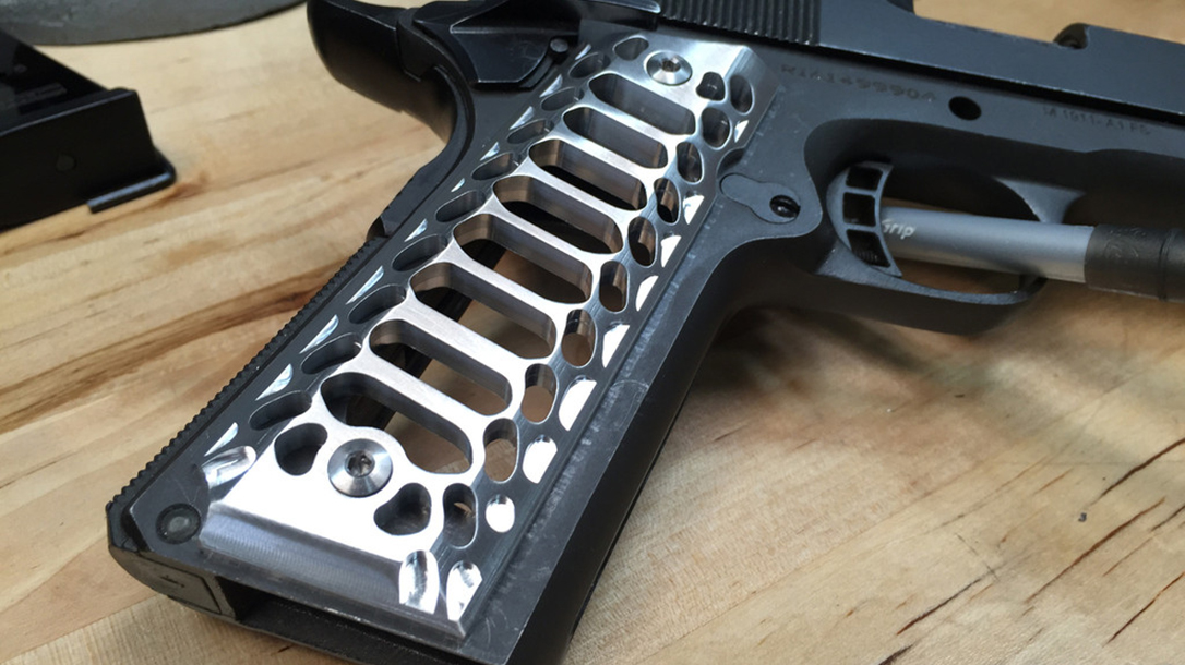 Aftermarket 1911 grips Valkyrie Dynamics Cobra Skeleton Grips