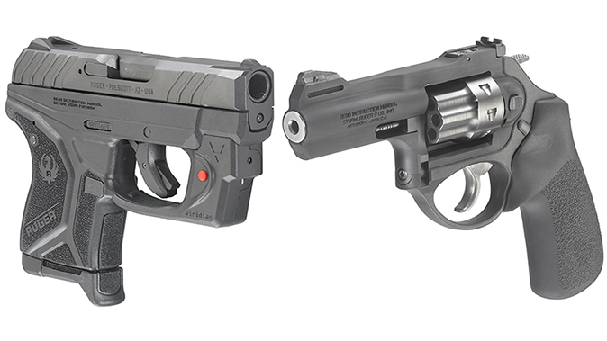 ruger lcrx revolver and lcp ii pistol