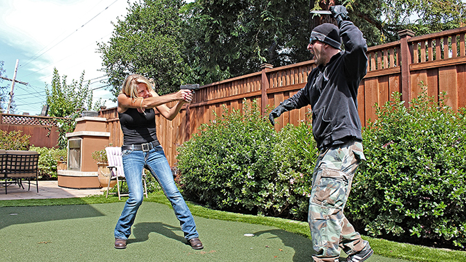home defense plan training backyard