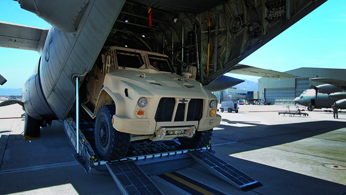 Oshkosh JLTV c-130 transport