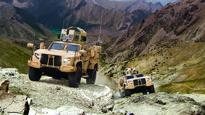 Oshkosh JLTV mountain climb