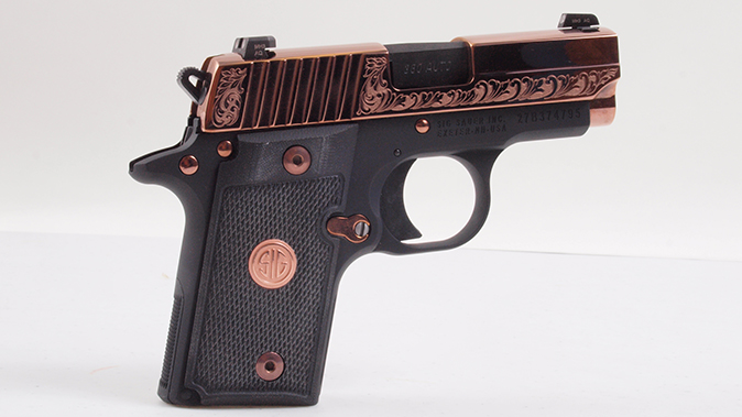 sig sauer p938 p238 rose gold pistol