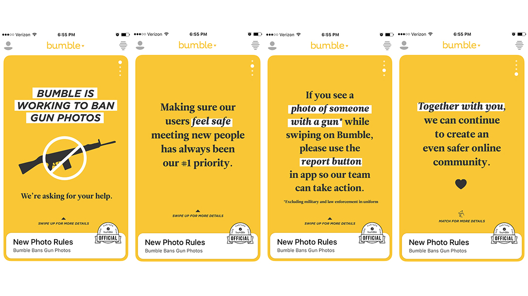 Bumble Dating App Gun Photo Ban