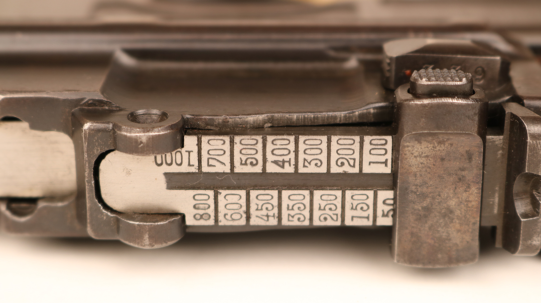 Broomhandle Mauser C96 Pistol rear sight