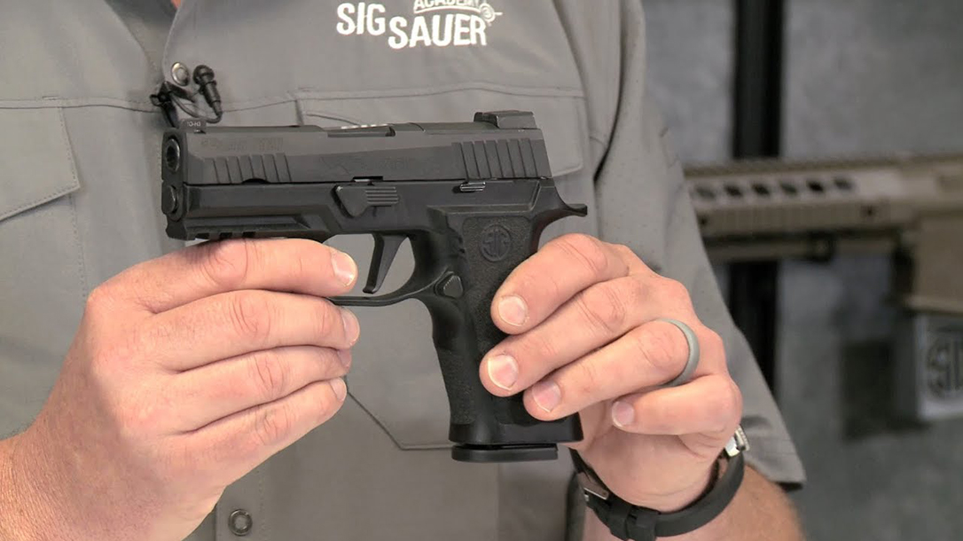 Bismarck Police Department sig sauer p320 pistol left profile