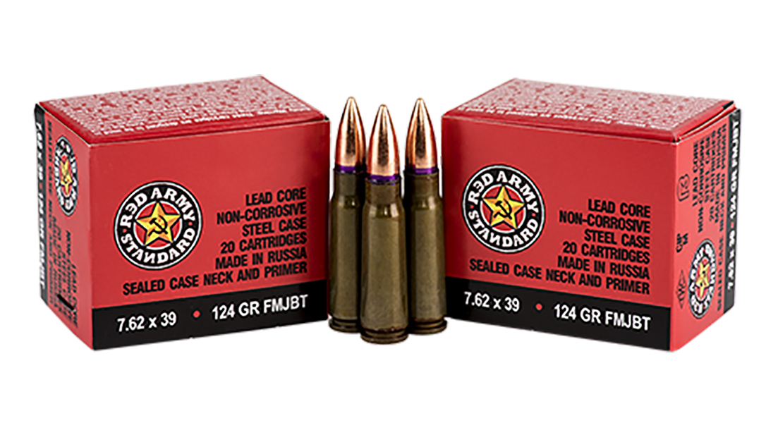 century arms red army standard AK ammunition bullets and two boxes