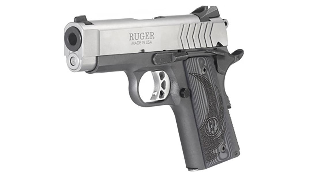 Ruger SR1911 Officer-Style pistol left angle