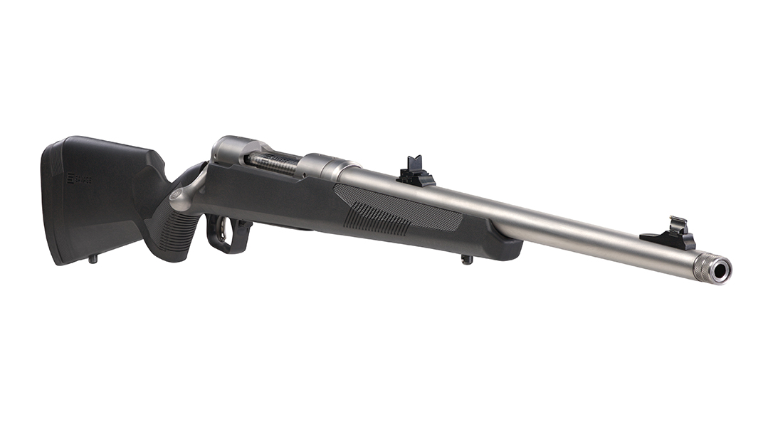 Savage 110 Brush Hunter rifle right angle