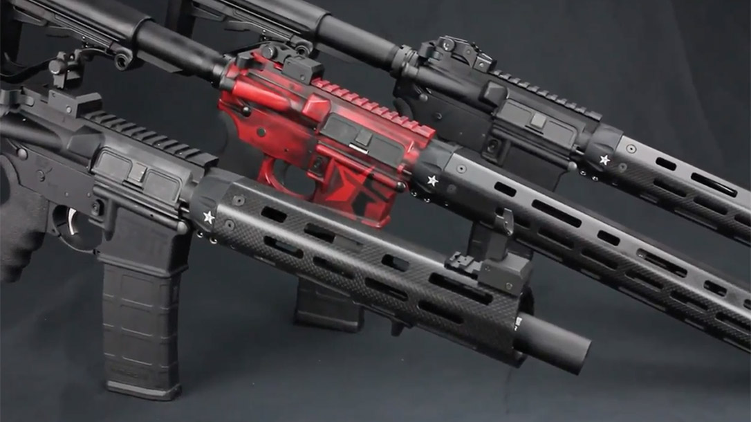 tacstar ar-15 handguards closeup