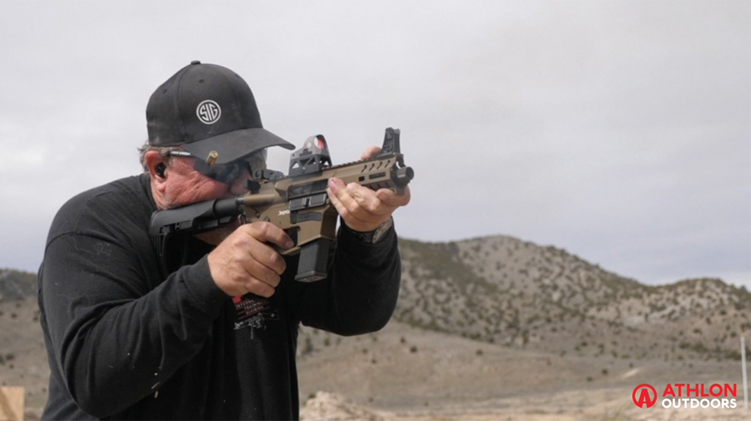 CMMG Banshee Pistol test range