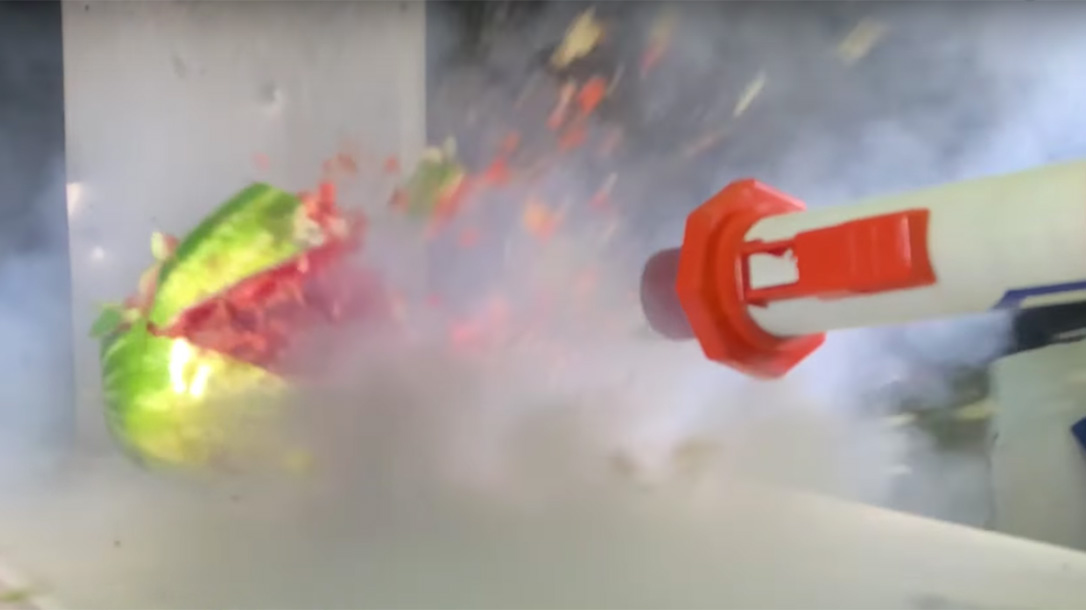 Nerf Rocket Launcher, shooting, powerful