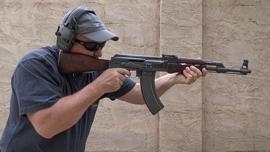 AK-47 Type 1 rifle shooting