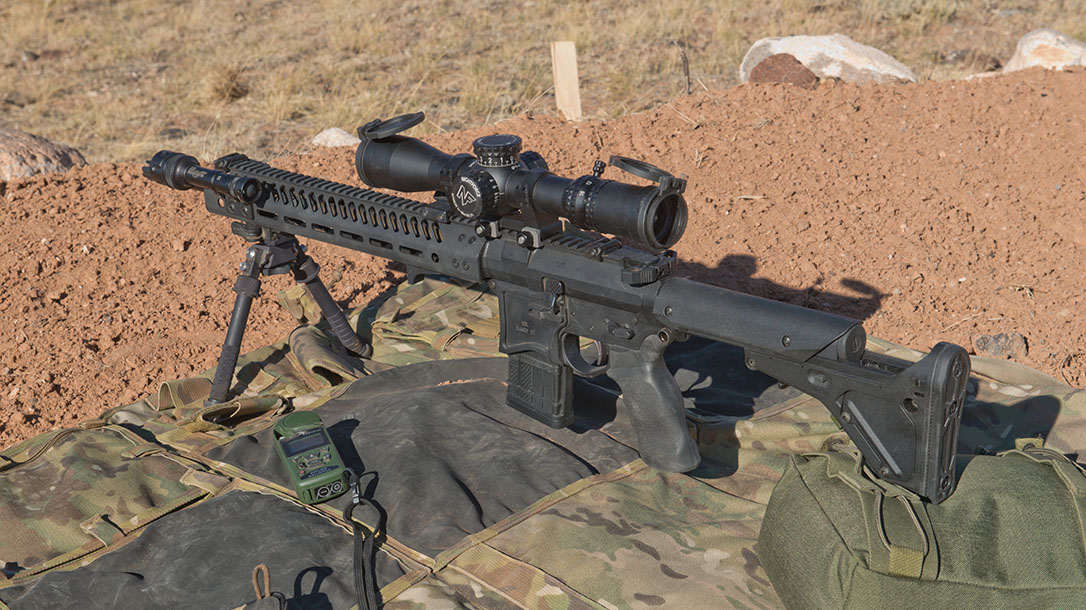 scoped carbine buck doyle carbine left angle