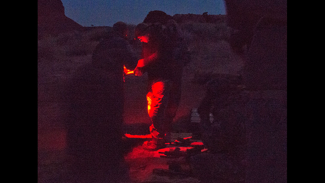 scoped carbine buck doyle red light