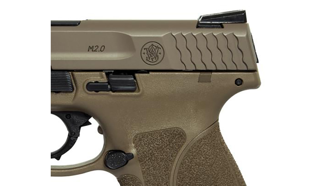 Smith & Wesson M&P45 M2.0 Pistol rear sight slide serrations