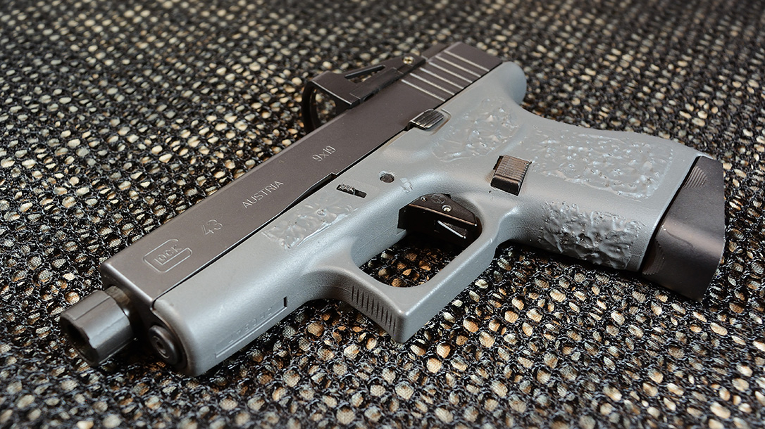 Suarez Guttersnipe Glock 43 pistol left angle