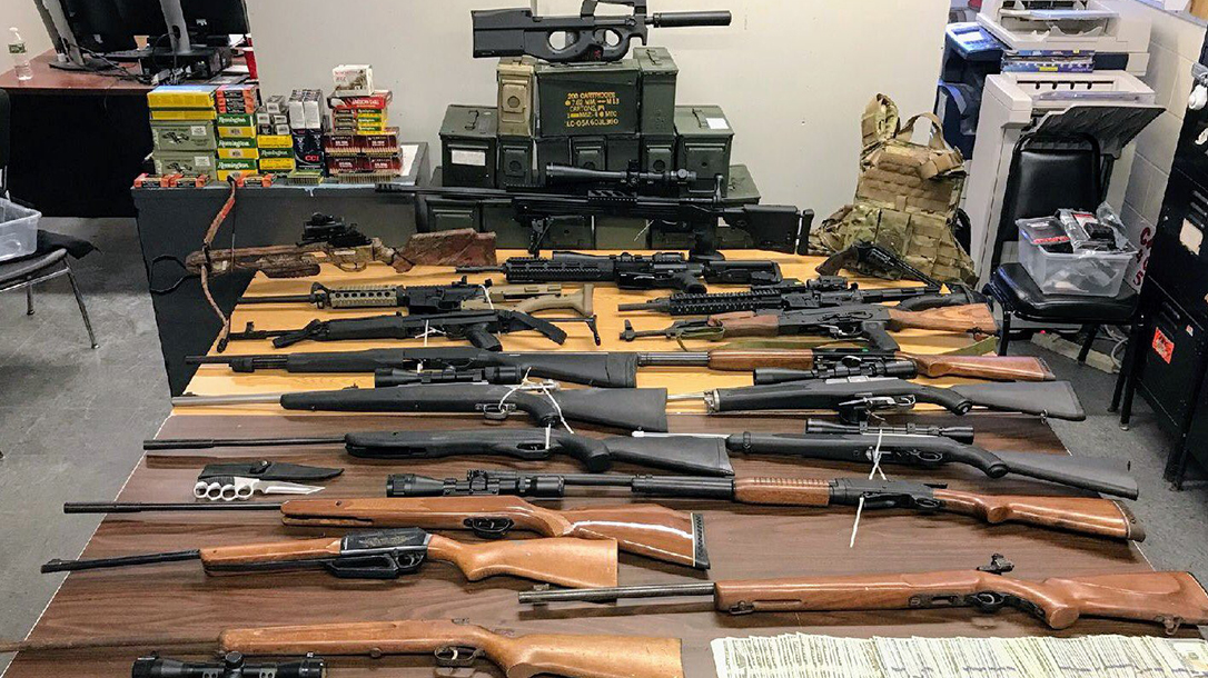 nypd gun bust firearms rifles shotguns