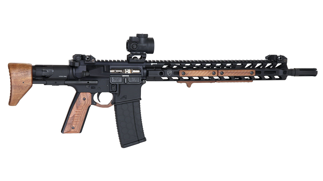 black wood usa wood pdw stock collapsed right profile