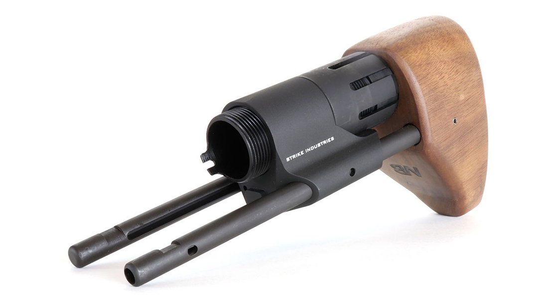 black wood usa wood pdw stock front angle