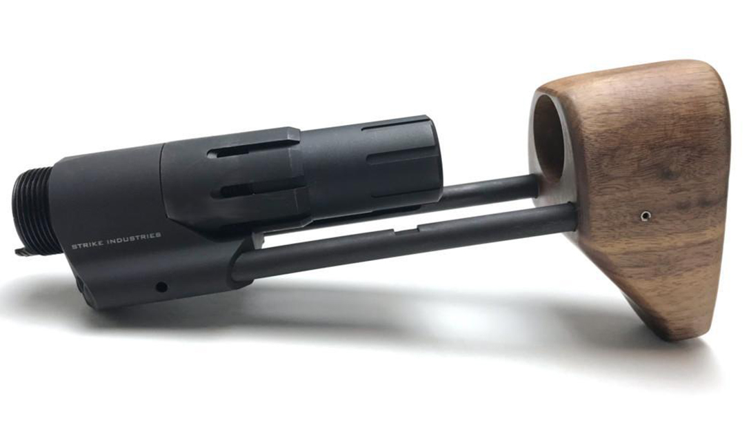 black wood usa wood pdw stock left profile