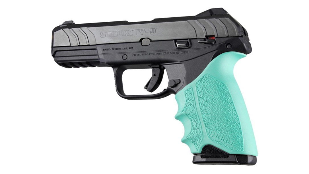 hogue handall beavertail grip sleeve ruger security 9 aqua