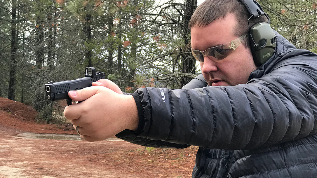 custom kahr p9 pistol shooting