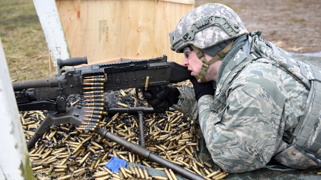missing machine gun m240 firing