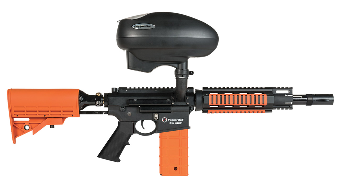 PEPPERBALL VKS NON-LETHA LAUNCHER orange right profile