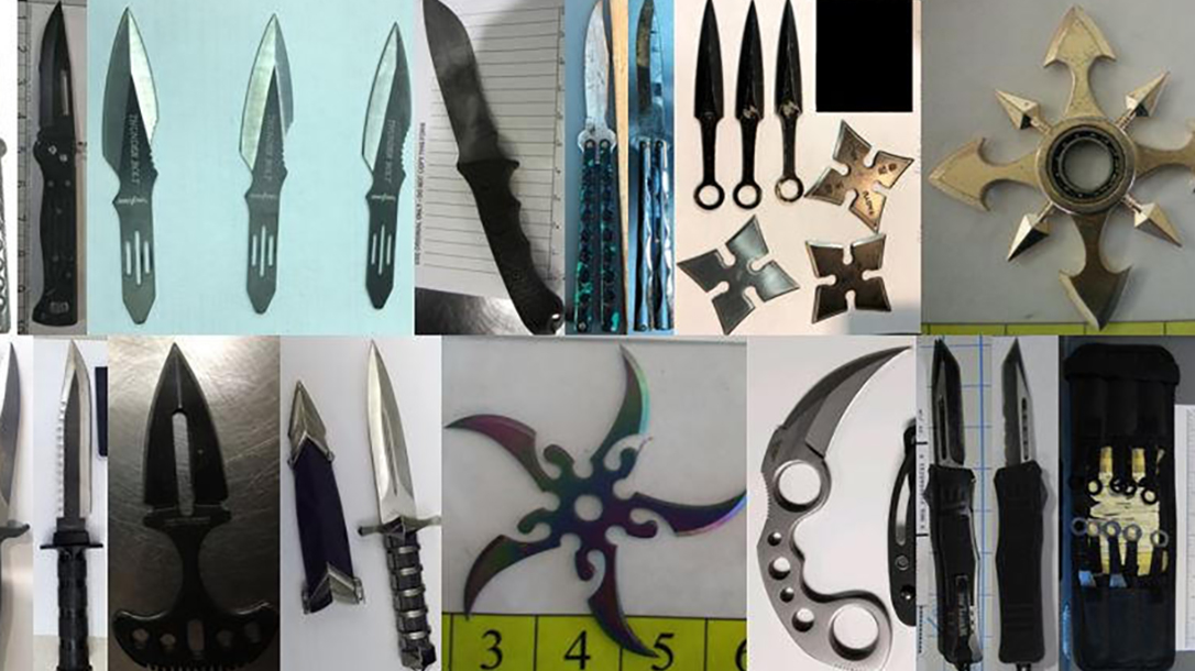 tsa airport guns edged weapons