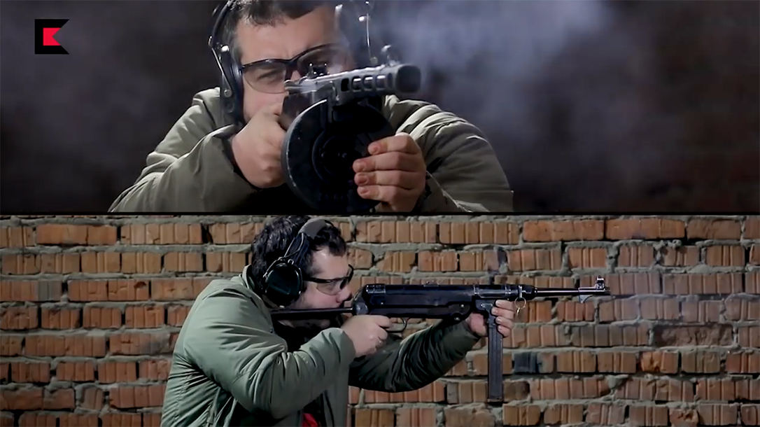 soviet push german mp40 submachine guns kalashnikov